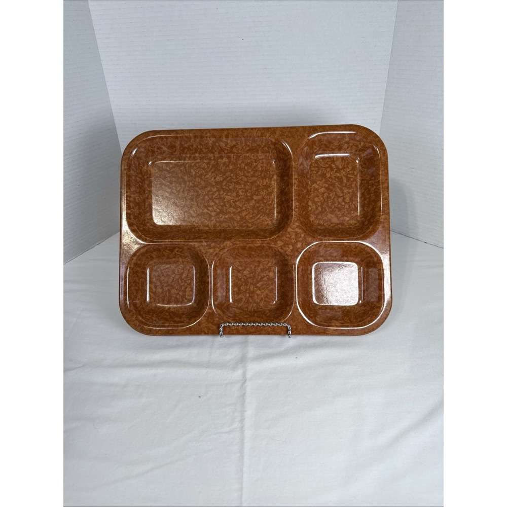 VTG Melamine Tray US Bolta 1952 Army Mess Hall Korean War Era 5 Sec. 13.75X10.75
